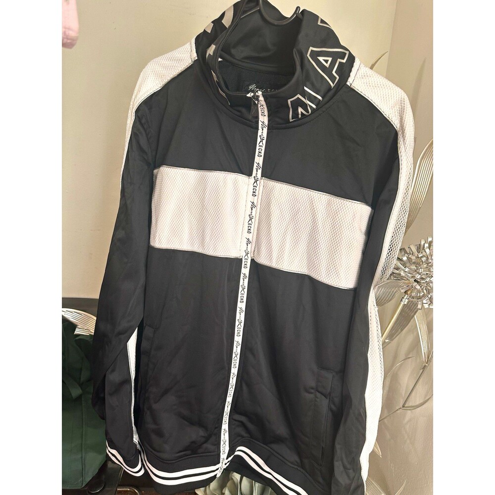 Marc Ecko Cut & Sew Men’s Track Jacket Full Zip Colorblock 2XL Pockets